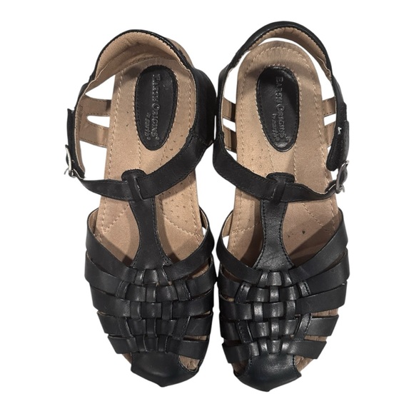 Earth Origins Black Comfort Sandals Size 8 - Picture 2 of 5